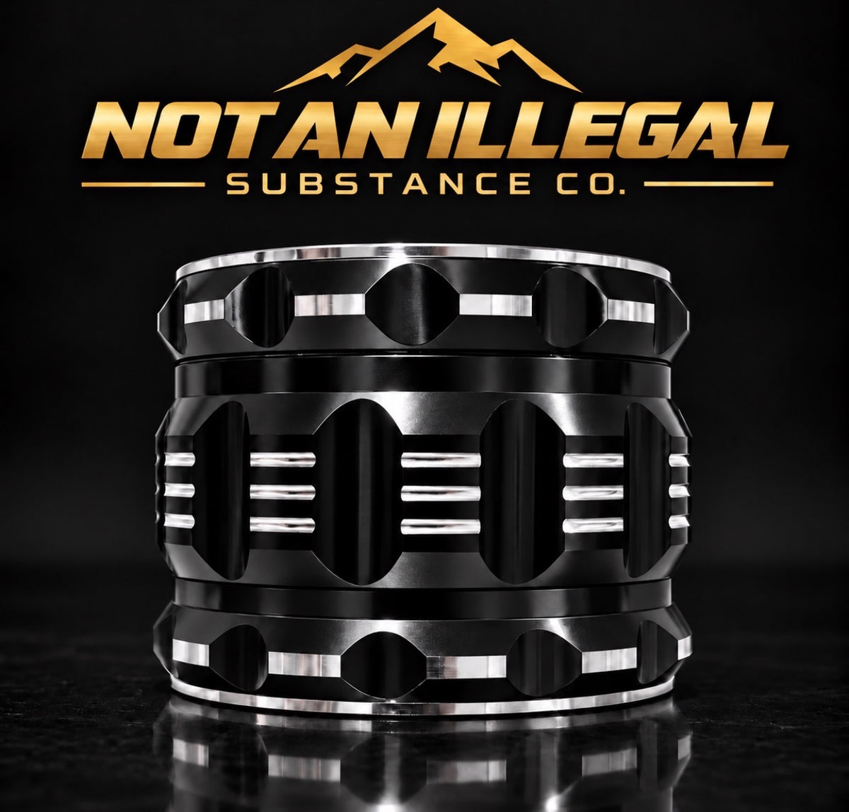 4 LAYER 2.5 INCH HEAVY DUTY ALUMINUM HERB GRINDER, ERGONOMIC, SHARP TEETH