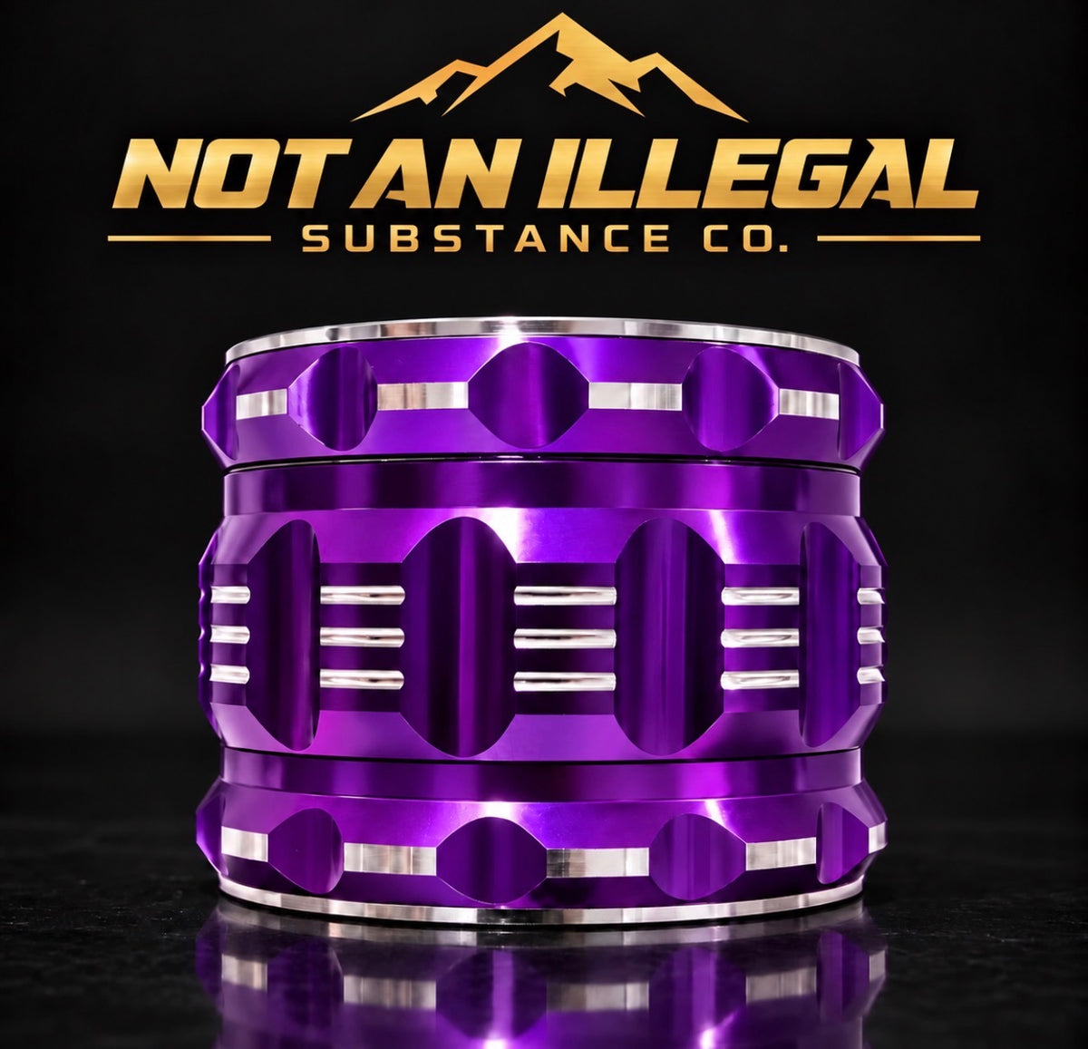 4 LAYER 2.5 INCH HEAVY DUTY ALUMINUM HERB GRINDER, ERGONOMIC, SHARP TEETH