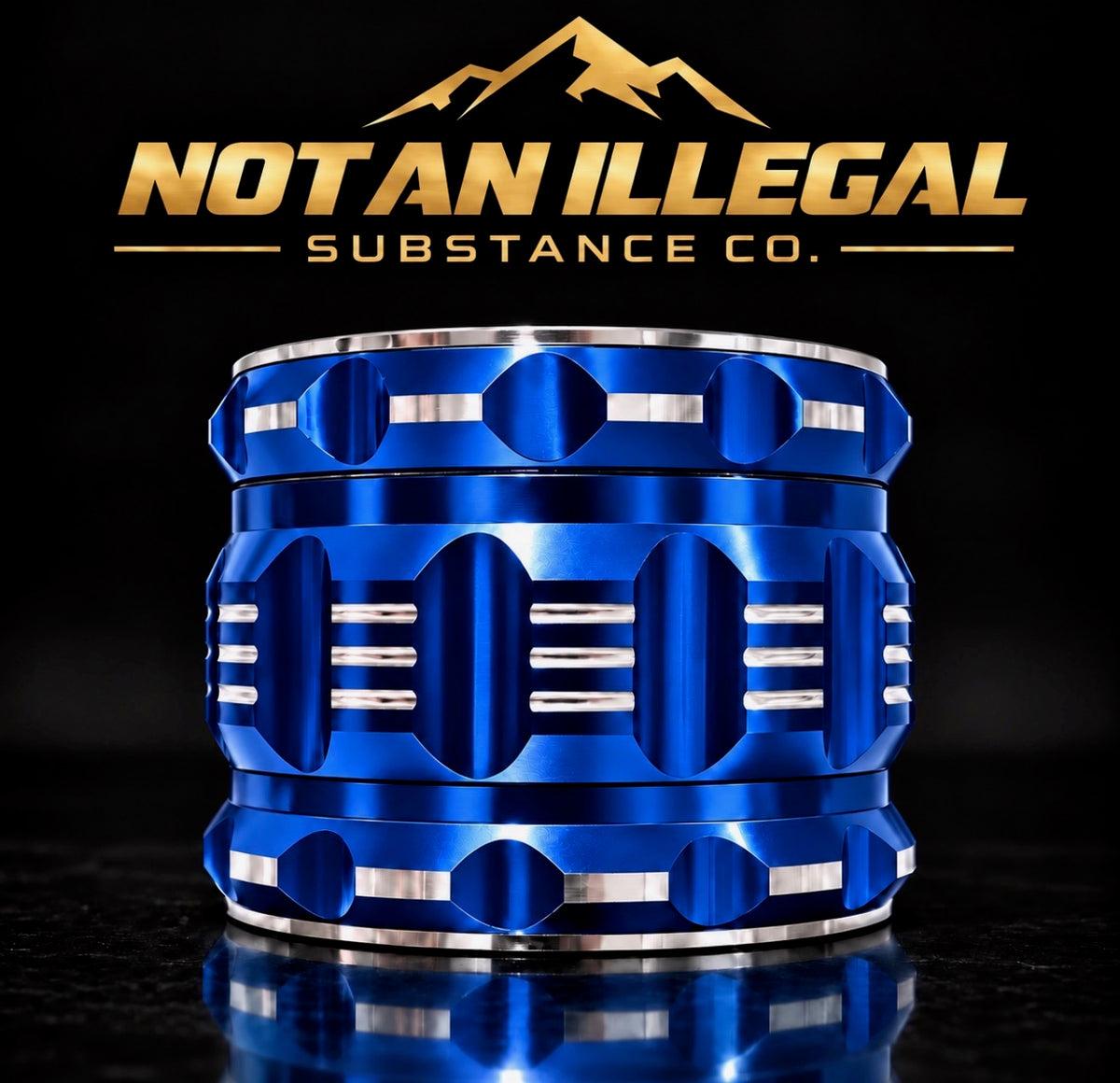 4 LAYER 2.5 INCH HEAVY DUTY ALUMINUM HERB GRINDER, ERGONOMIC, SHARP TEETH