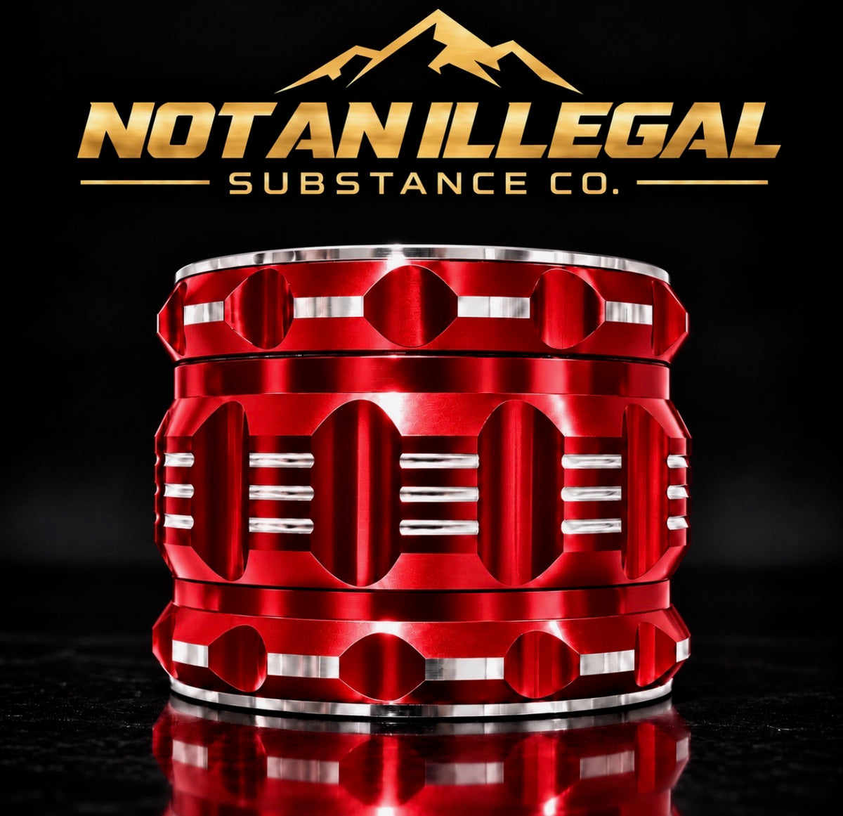 4 LAYER 2.5 INCH HEAVY DUTY ALUMINUM HERB GRINDER, ERGONOMIC, SHARP TEETH